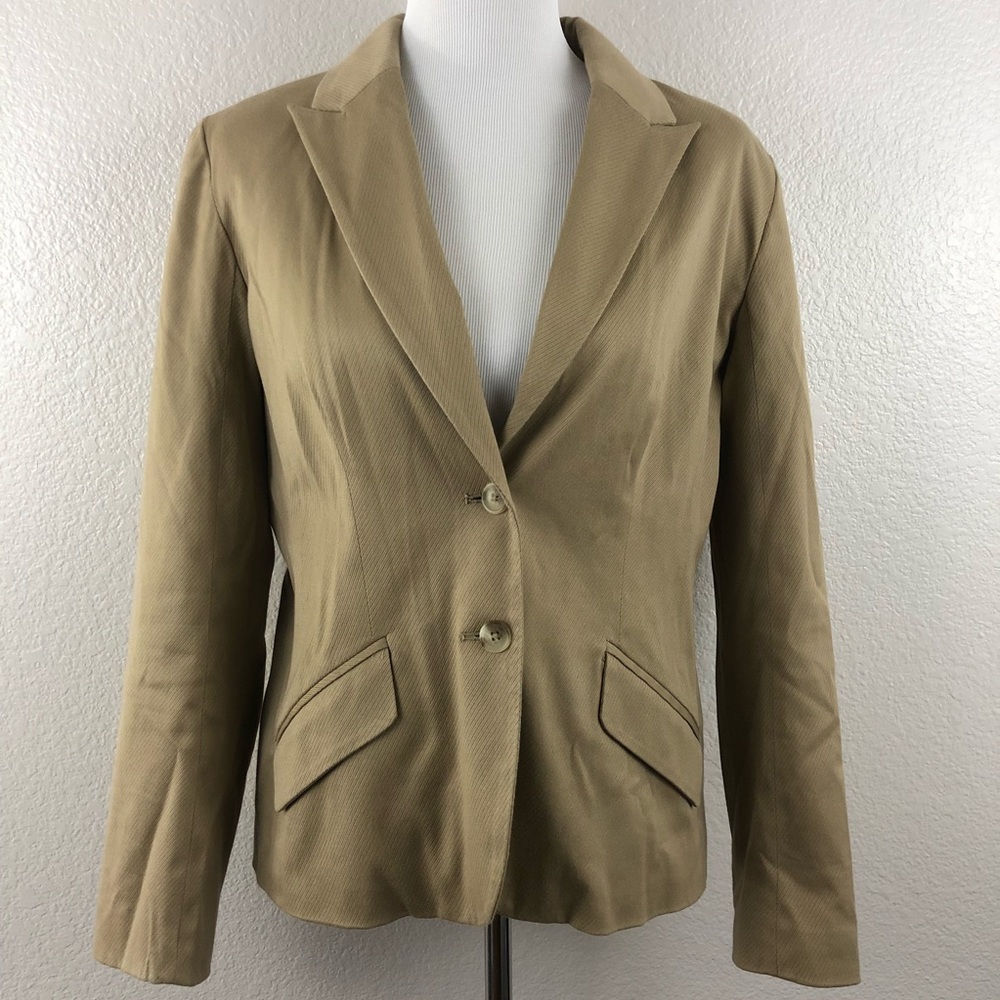 Isaac Mizrahi Target Womens Khaki Career Blazer 14
